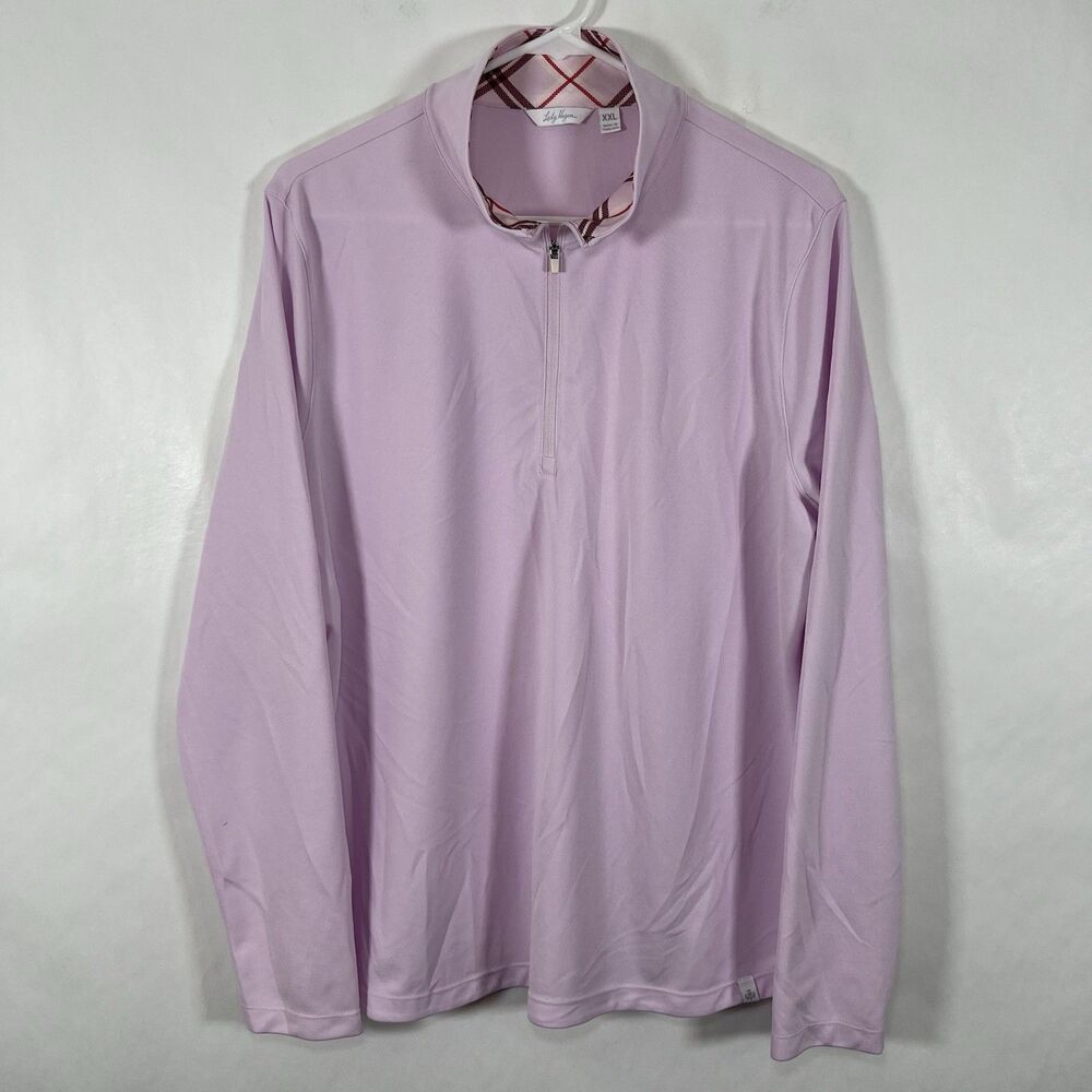 Lady Hagen 1/4 Zip Performance Golf Pullover Jacket Womens XXL 2XL Pink